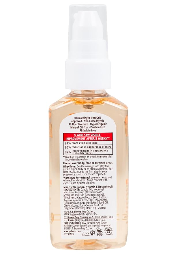 Palmer's Cocoa Butter Formula Skin Therapy Moisturizing Body Oil with Vitamin E, Rosehip Fragrance, 2 Ounces