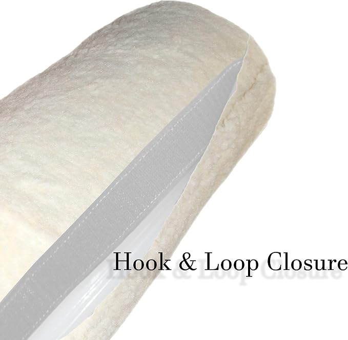 Rehabilitation Advantage Body Positioning Sheepskin Cylinder Bolster 8 Inch x 24 Inch