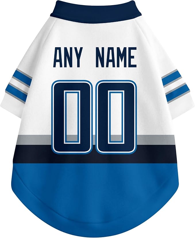 Winnipeg Dog Clothes Personalized Pet T Shirt for Dogs Gift | Custom Name Number Jersey Style Pet Shirt for Dog