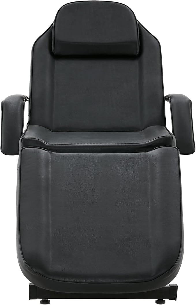 BarberPub Hydraulic Massage Bed Height Adjustable Tattoo SPA Chair Multi-Functional Facial Table Beauty Equipment for Salon 2753 (Black)