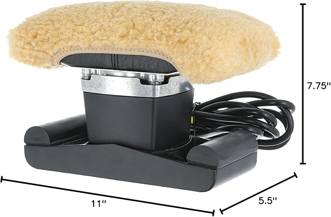 Core Products Jeanie Rub Variable Speed Massager, Deep Tissue Back & Shoulder Massager for Pain Relief, Body Massager, Great Gift for Back, Neck, Lower Back & Cellulite Massage - Fleece Cover Combo