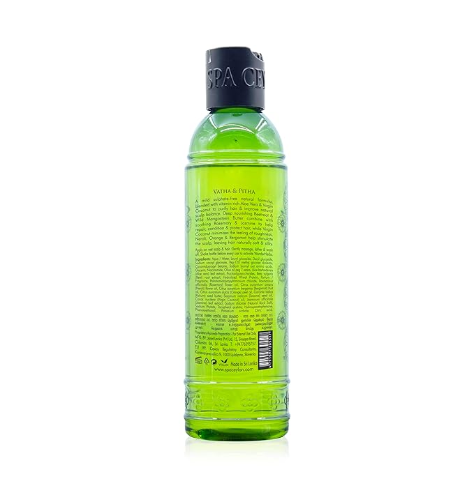 SPA CEYLON Neroli Jasmine Gentle Hair Cleanser| Sulfate-Free Shampoo| Deep Nourishing | Scalp Balance | Ideal for Damaged and Coloured Hair