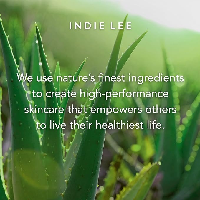 Indie Lee Brightening Facial Cleanser - Daily Hydrating Cleanser, Makeup Remover & Exfoliating Face Mask to Brighten, Firm & Protect Dry Skin - Clean, Gentle Face Wash (4.2oz)