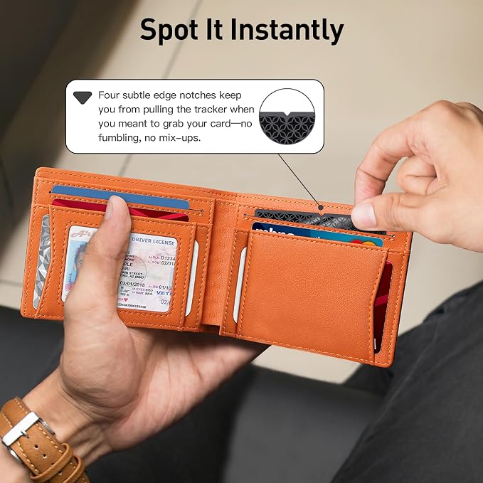 2026 Apple MFi Certified Wallet Tracker Smart Card for Find My | Ultra Thin Air Tracker Tag for Travel, 5 Years+ Staying Power, IP69 Waterproof, Key Finder & Item Locator for Bags, Passport