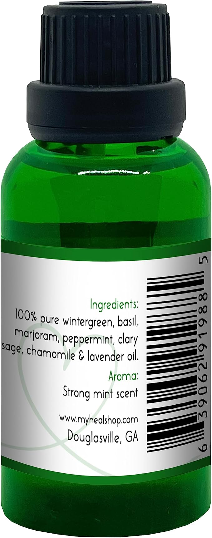 H.E.A.L.'s Frosted Fire Essential Oil Blend 1oz – Wintergreen, Basil, Marjoram, Peppermint, Sage, Chamomile, Lavender Blend for Diffusers