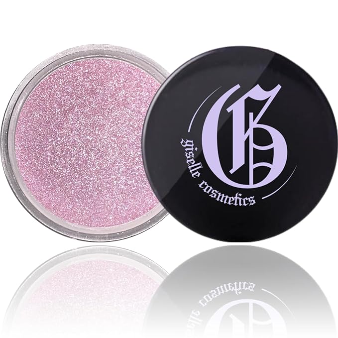 Silver Pink Mineral Loose Eyeshadow - Organic Sparkle and Shimmer Eyeshadow Palette - Highlighter Makeup with Light Pink, Purple, Lavender, Rose Gold, Metallic & Hot Pink Tones