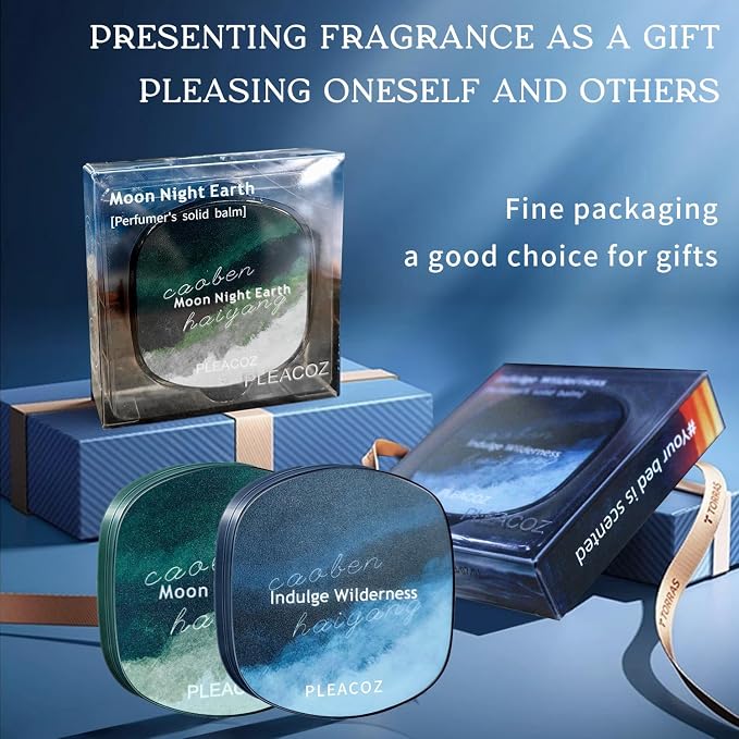 Solid Perfume Balm for Men, Portable Pocket Balm, Solid Cologne, Perfect for Travel Use, Natural Fragrance Perfume, Gift for Men