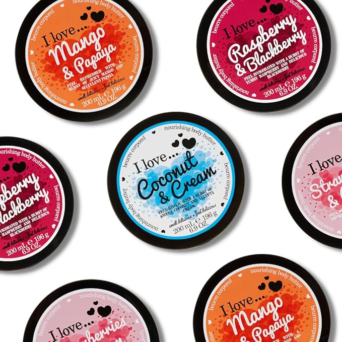 Nourishing Body Butter - Raspberry and Blackberry by I Love Cosmetics for Women - 6.9 oz Body Butter