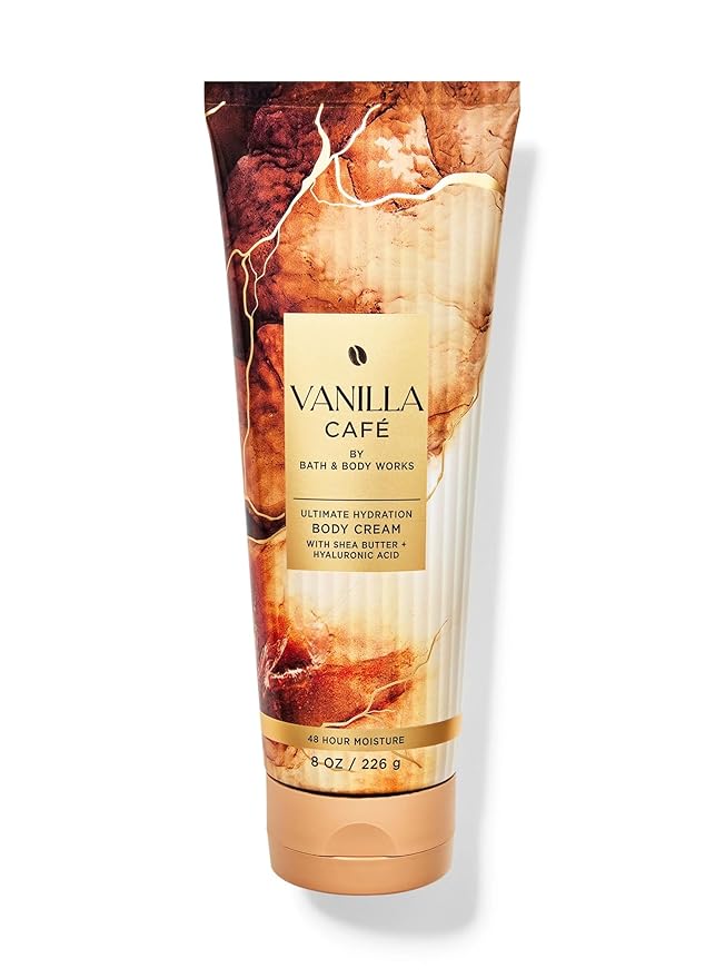 Bath & Body Works Vanilla Café Ultimate Hydration Body Cream Gift Set For Women, 8 Fl Oz (8 Fl Oz Pack of 1, Vanilla Café)