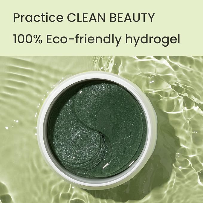 HEIMISH Matcha Biome Hydrogel Eye Patch - Anti Aging Under Eye Patches, Hydrating, Firming, Calming & Soothing Eye Mask with Matcha, Probiotics, for Dark Circles, Puffiness & Wrinkles, 1.4g/60ea