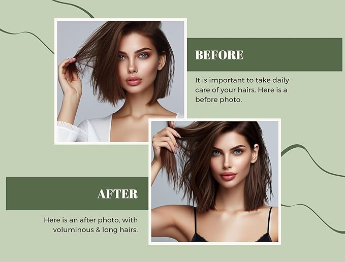 Hair Growth Serum For Men & Women - Advanced Formula for Fuller, Healthier Hair, Nourish Scalp - 5% Minoxidil, Biotin, ProVitamin B5 - Plant-Powered, Vegan - 1 Fl Oz
