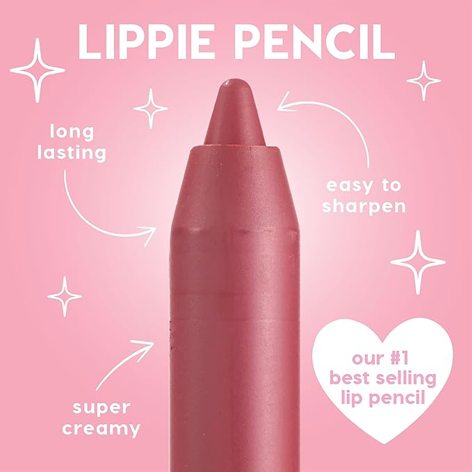 ColourPop Lippie Lip Pencil - High-Pigment, Long-Lasting & Sharpenable Lip Liner with High-Impact Color - Vegan, Cream Formula with Precise Application - Five Stars (0.35 oz)