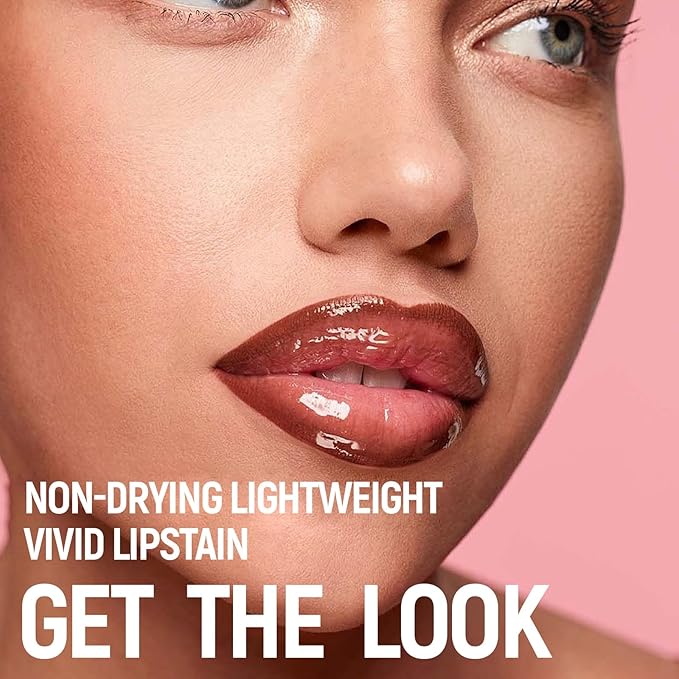 Lip Set - 2 in 1 Double Ended Lip Gloss Set, Nude Lip Mirror Effect, Velvet Matte Lip Liner, Long Lasting - Plumping - Moisturizing - Lip Effect, For Women, Chocolate & Cherry Red (2PCS)