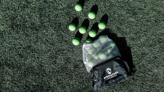Signature Lacrosse Ball Set - Packs of 2, 4, 8, 12, and 100 - No Chemical Smell Massage Balls, Myofascial Release Tools, Back Roller, Muscle Knot Remover