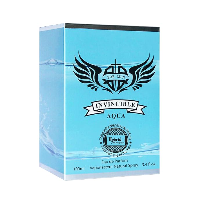 Hybrid & Company Invincible Aqua Men Pour Homme Eau De Toilette Natural Spray 3.4FL.OZ