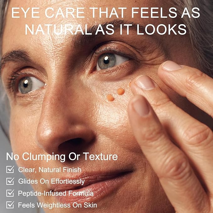 Instant Eye Tightener Cream, Under Eye Cream, Eye Cream for Puffiness and Bags Under Eyes, Retinol Eye Cream Anti Aging, Instantly Tightens and Smooths Dark Circles Wrinkles for Men & Women (2 Pack)