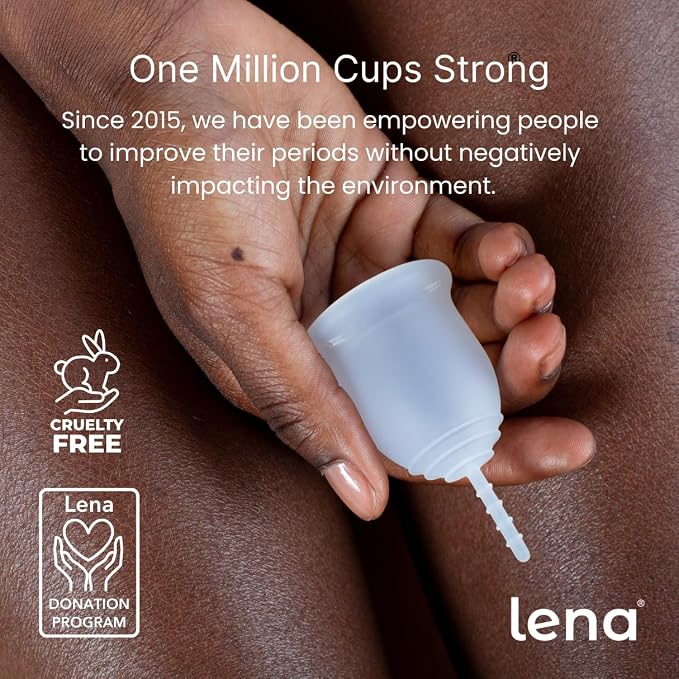 Lena Period Wipes for Teen Girls and Women - pH Balanced for Menstrual Cup and Feminine Hygiene, Flushable & Disposable Mini Compact Wipes, Clear, Non-Toxic Fragrance Free, Unscented Disc Cleaner