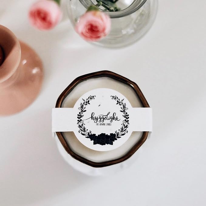 Hyggelight - The Growing Candle, Lilac Scented Aromatherapy Candles, 9oz Pot, 100% Soy, Astrid