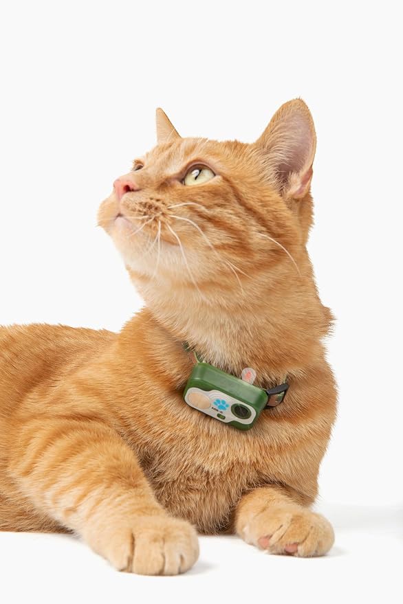 Genuine MS-5® Automatic Pet Door Collar for Cats. Engineered, Tested & Certified by High Tech Pet. Designer Series, Extra Power Output, Waterproof (Camo, Cat)