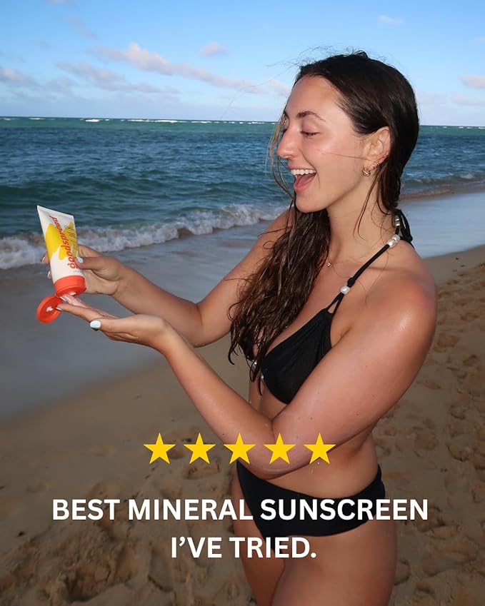 Goodspread Mineral Sunscreen SPF 30 (2-Pack) – Reef-Safe, Non-Nano Zinc, Water-Resistant, Hawaii Compliant, Rubs in Clear, Face & Body, Adults & Kids