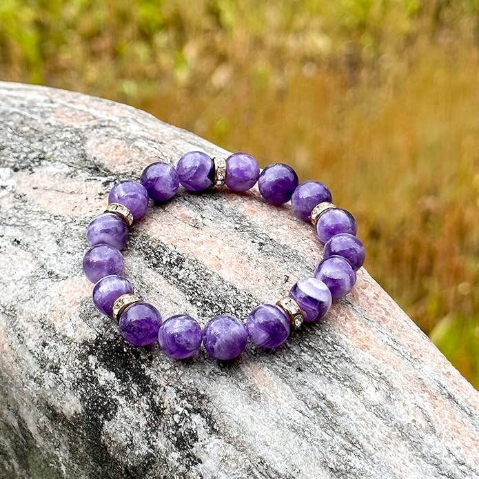 Healing Bracelet For Women Anxiety Crystal Bracelet Chakra Beaded Bracelets Rose Quartz Crystals And Healing Stones Yoga Bead Bracelet Calming Stretch Bracelet Stress Relief Gifts For Women