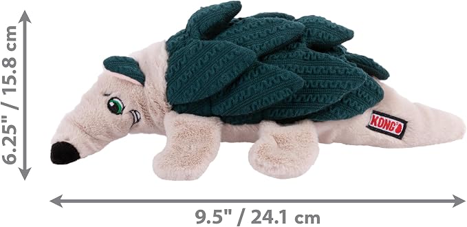 KONG Layerz Forage Dog Toy – Plush Puzzle Toy with Quilted Treat Pockets, Crackle Material & Squeaker for Enrichment (3 Pack (Armadillo, Hedgehog and Hen))