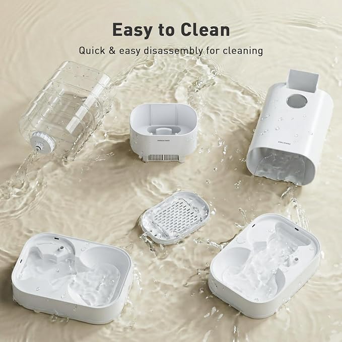 PAWGETHERยฎ 2 Pack Gravity Cat Feeder and Water Dispenser No-Electricity 1 Gallon/3.5L Automatic Cat Feeder and Waterer Dog Water Bowl Dispenser Pet Food Dispenser Puppy Kitten Rabbits
