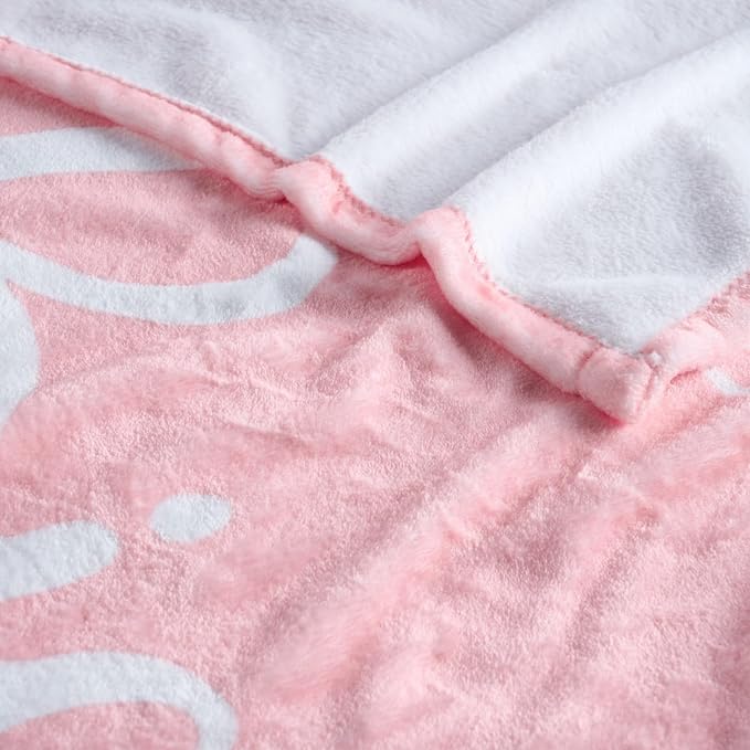 Thinking of You Gifts for Women Men – Get Well Blanket 50x60 Inch, Pink Flannel Comfort Hug Blanket, Sympathy Throw for After Surgery, Chemo, Illness, Recovery