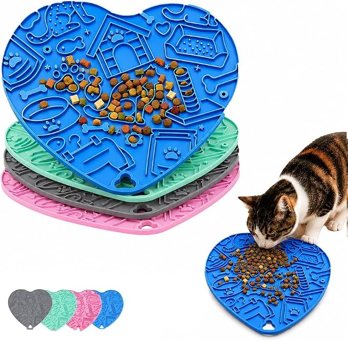 Interactive Cat Puzzle Feeder & Dog Enrichment Toy, Slow Feeder for Indoor Cats, Kittens, Puppies & Small Dogs, Treat Dispensing Food Puzzle to Encourage Foraging, Mental Stimulation & Reduce Boredom