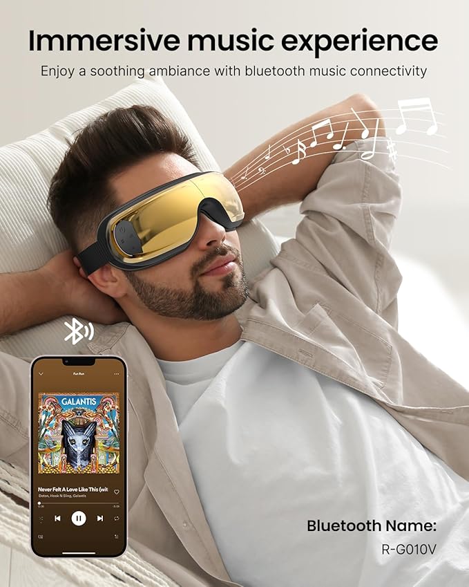 RENPHO Eyeris 3 Eye Massager with Heat and Cooling, FSA Eligible HSA, Birthday Christmas Gifts for Women Men Him Her, Voice Control Eye Mask for Migraines, Eye Care with DIY Massage, Reduce Dry Eyes