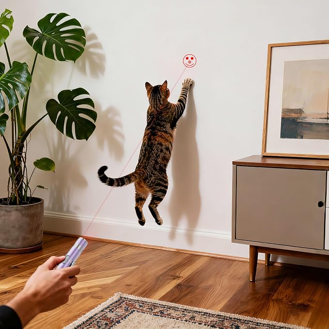 Cat Toys, Rechargeable, Interactive USB Chase Toy for Cats & Kittens