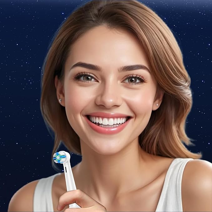 IO Replacement Heads Compatible with Oral B iO 2/3/4/5/6/7/8/9/10/Deep Clean Electric Toothbrush, Brush Heads Compatible with IO for Teeth Clean (8 White)
