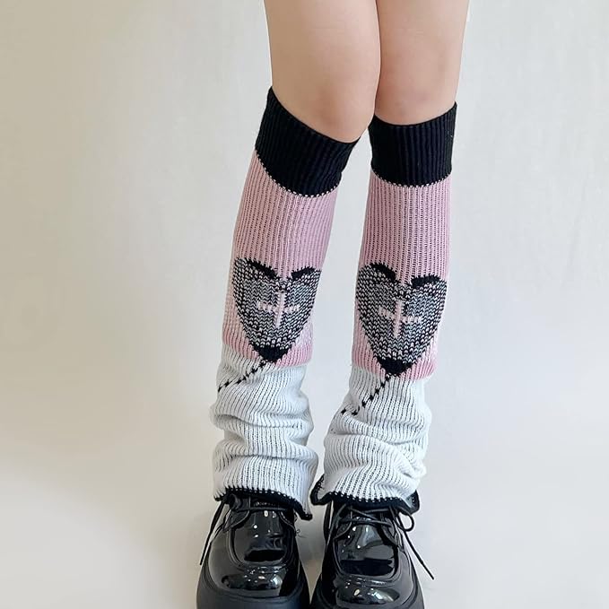 Sexybody Women's Leg Warmers Fashion Knit Warmers Long Socks Cute Y2K Kawaii Japanese Lolita Harajuku Accessories for Girls