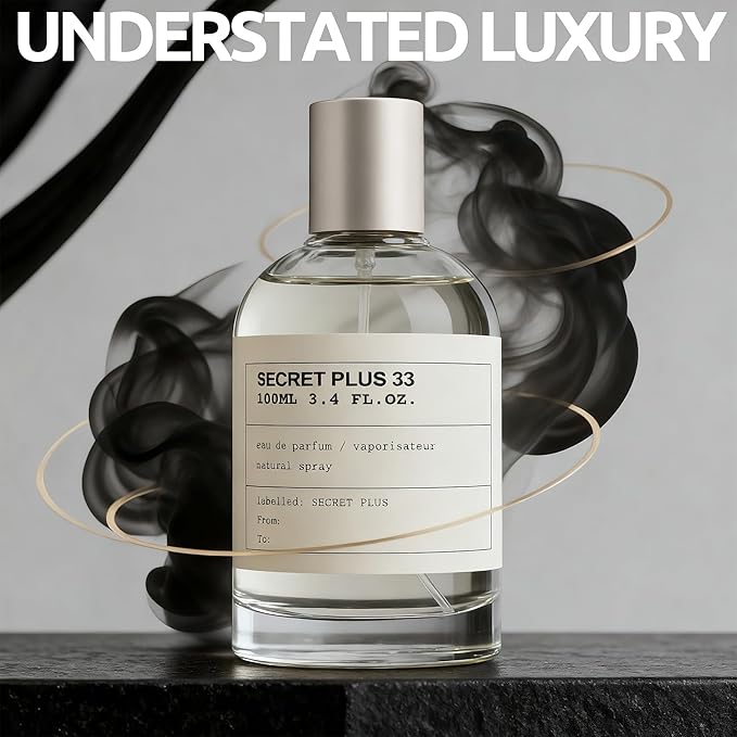 AFLUXE 2PCS Mens Perfume Cologne Long Last Strong EDP Natural Spray Gift Set, with Cocoa, Dried Fruits, Woody Fragrance for Daliy Use, 3.4 Fl Oz / 100 mL Each (Secret Plus 33 Men & Vanilla Tobacco)