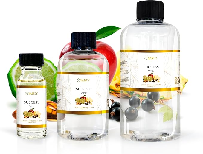 YANCY Success Luxury Collection Fragrance Oil (1/2 oz), Bold Motivating Aroma, Ideal for Diffusers, Oil Burners & Aroma Lamps, Empowering Fragrance for Daily Drive