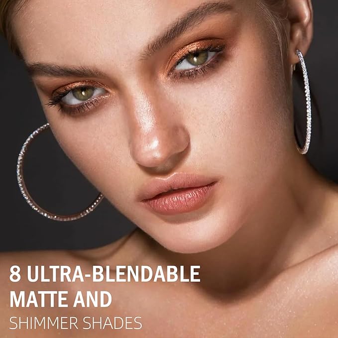 PROFESSIONAL MAKEUP Long Lasting Waterproof Eyeshadow Palette 11 Ultra-pigmented Shimmer & Matte Shades and Naked & Brown Warm Neutral makeup palette with Mirror - Blendable Multi-Purpose