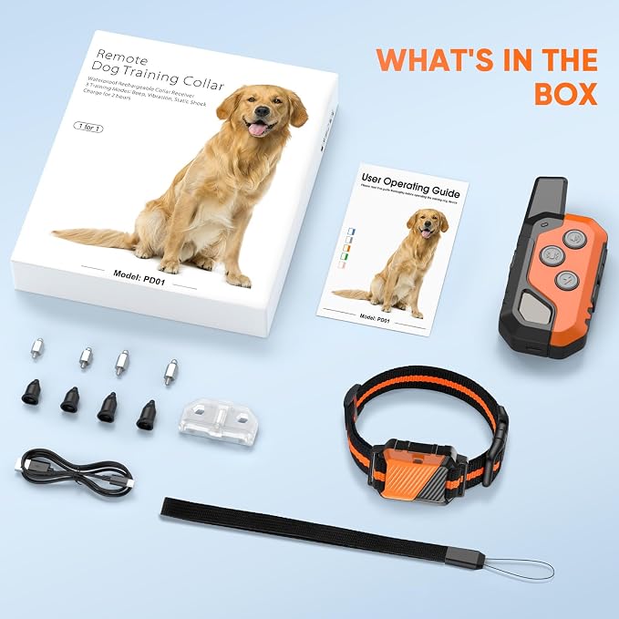 Shock Collar for Dogs, Dog Training Collar with Remote,3 Training Modes