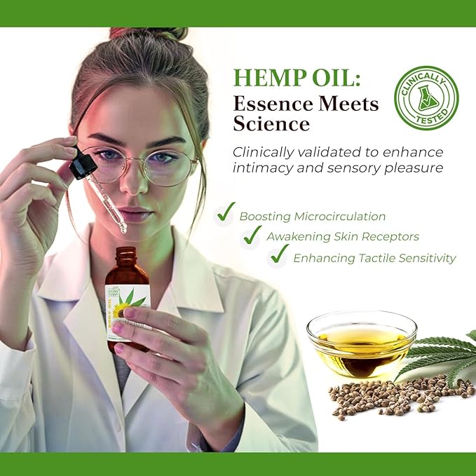 Natural Therapy Hemp & Vitamin E Body Oil – Moisturizing Body Oil – Hydrate & Soften Skin – Increase Skin Elasticity and Provide Anti-Aging Support (4 Fl.Oz)