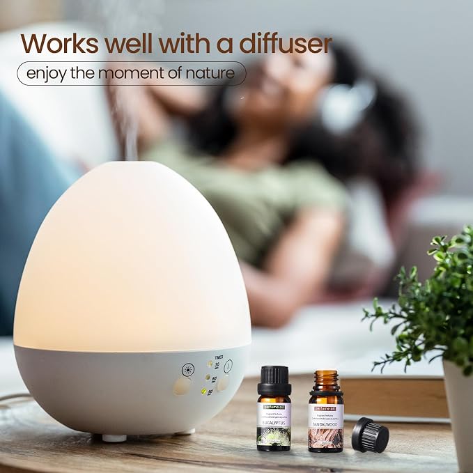 Nuanchu 72 Pcs Essential Oil Set for Humidifiers and Diffusers 10ml Fragrance Aromatherapy Oils Kits Fruity Candle Making Supplies for Soap Making Scents Summer Home Skin Care DIY Massage Laundry