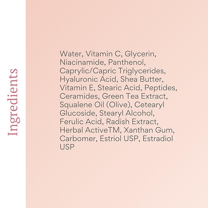 BIOBeauty Day Cream Vitamin C, Hydrating Anti-Aging Moisturizer Infused, Real Bioidentical Hormones, Hyaluronic Acid, Niacinamide, Peptides, Shea Butter, Green Tea, Revive Face & Under Eye (1oz)