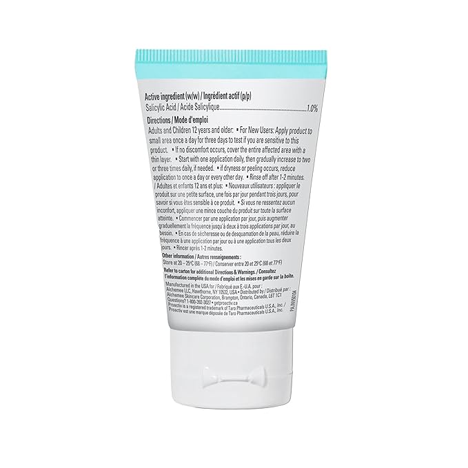 Proactiv+ Smoothing BHA Cleanser, 6 oz, Unscented Acne Treatment for All Skin Types, 1% Salicylic Acid Cleanser with Soothing Aloe
