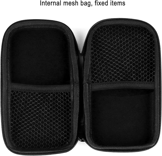 Tampon Storage Bag,Black Tampon Organizer Bag with Zipper Pack of 2 Small Pouch for Feminine Products 6.3x3.3x1.2inches Portable Period Bags for Women,Ladies