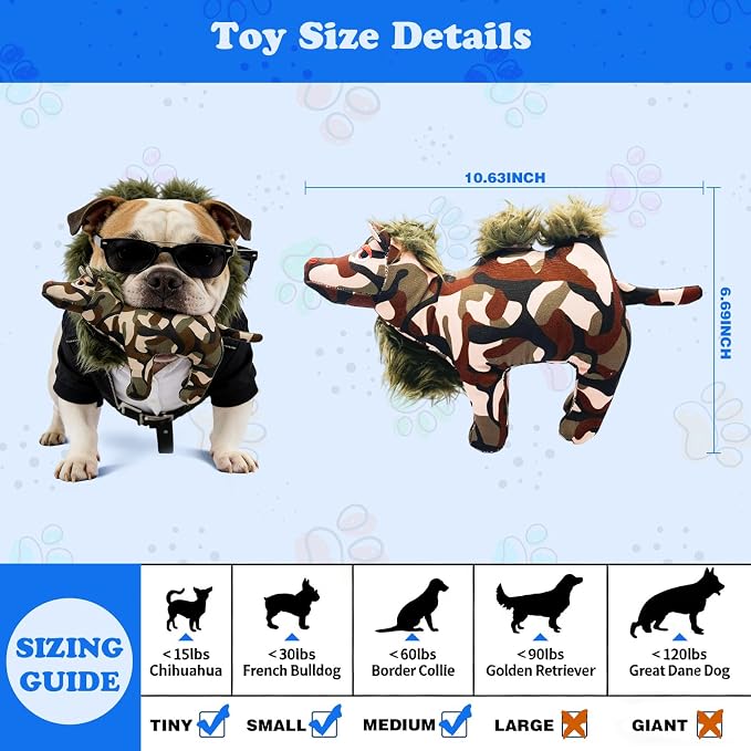 WOWBALA Squeaky Dog Toy, Puppy Teething Toys for Small Medium Dogs