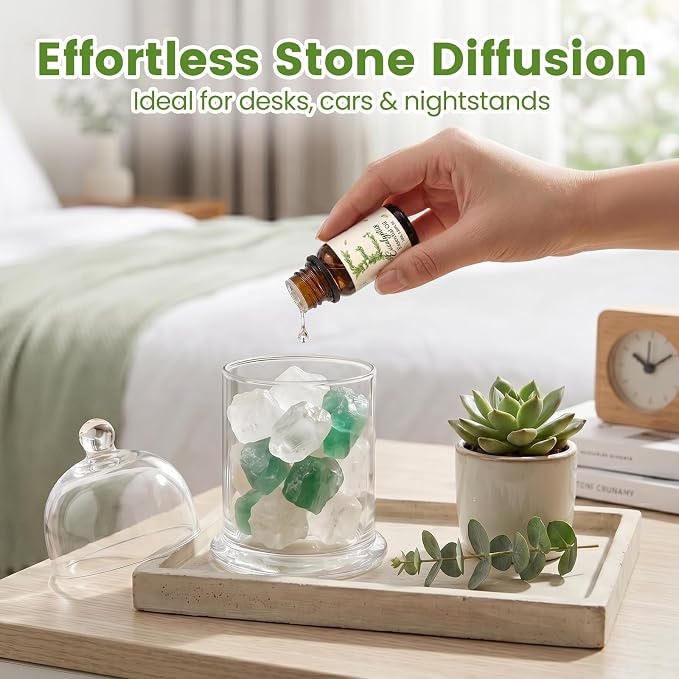 Auelife Essential Oils for Diffusers for Home, 6 Pack Fresh Scented Oil Set | Aromatherapy Gift with Grapefruit, Lemon, Peppermint, Eucalyptus, Blossom & Orange, Tea Tree for Home, Candle Making