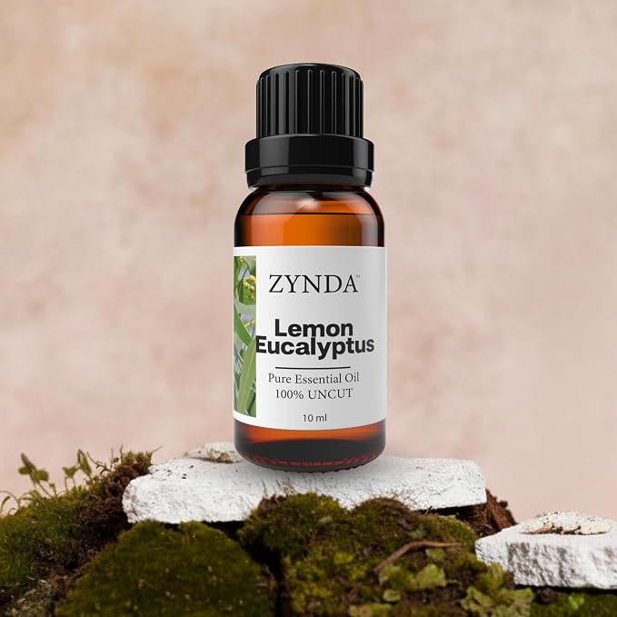 Lemon Eucalyptus Essential Oil for Skin & Hair - Natural Lemon Eucalyptus Oil with Scent for Filling Your Space with a revitalization - Aromatherapy Oils for Sense of Mental Clarity - 10mL