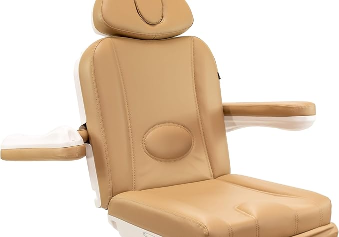 Silver Fox America Medical Spa Facial Bed Exam Dermatology and Procedure Chair w Rotation - All Electric (Sand)