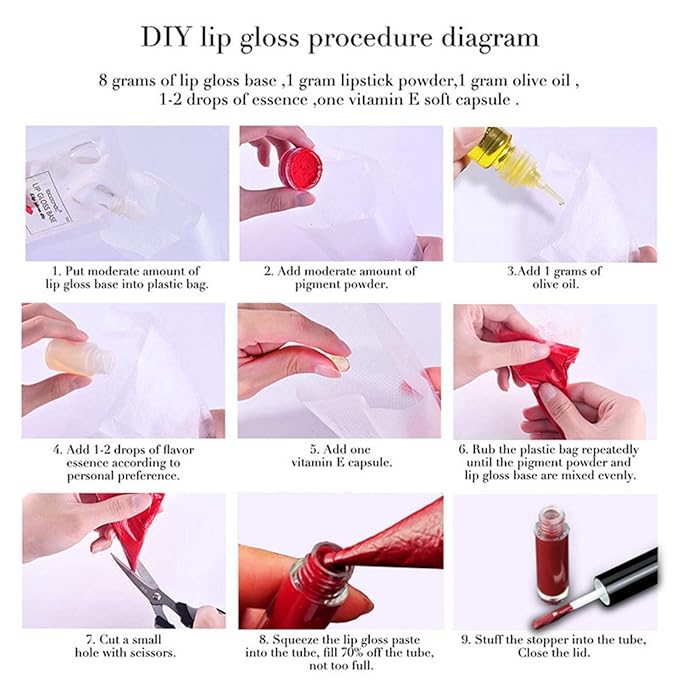 Transparent Lip Gloss ,Moisturize Lip Gloss Base, Lip Gloss Base Oil Material Lip Makeup Primers, Primer for DIY Handmade Lip Balms Lip Gloss- 1.69Fl.Oz(1 Pcs,Clear)