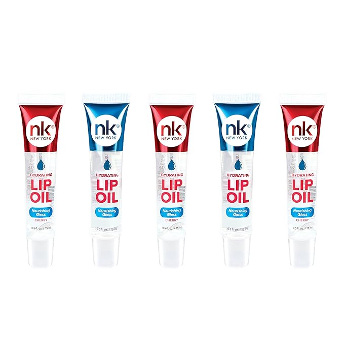 Nicka K Hydrating Lip Oil Nourishing Glass (GLOSS2PK-CHERRY3PK)