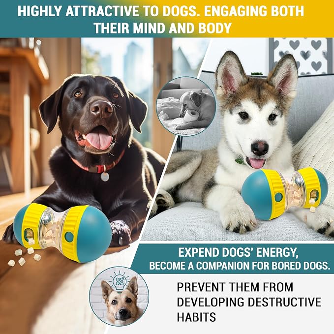 Interactive Dog Puzzle Toy β Treat Dispenser Enrichment Toy for Mental Stimulation β Fun Chew Toy for Small & Medium Dogs β Boredom Relief Training Game