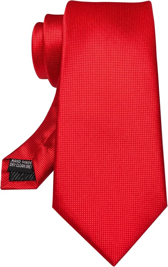 JEMYGINS Solid Color Tie Mens Necktie for Business and Wedding